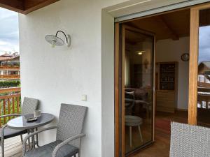 Balkón nebo terasa v ubytování Haus Santner