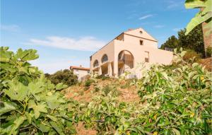 uma casa no topo de uma colina com plantas em Lovely Apartment In Piana With Wifi em Piana