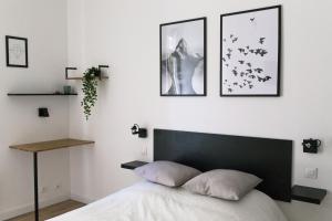 Posteľ alebo postele v izbe v ubytovaní Sleep In Montpellier, cosy, central, 5 ch, 10p, Tram L1, 2,3 & 4
