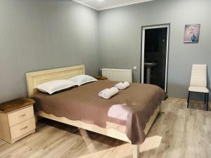 Voodi või voodid majutusasutuse Hotel Vardzia Terrace toas