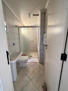 Un baño de Apartamento no Centro Foz do Iguaçu 130 mt