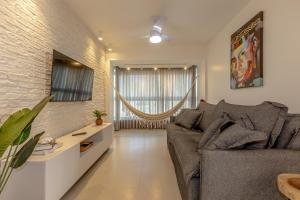 Zona de estar de Apartamento Balneario Camboriu Quadra Mar