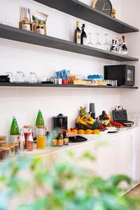 Dapur atau dapur kecil di Cavaedium Guest House