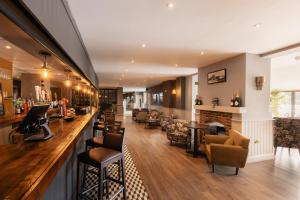 The lounge or bar area at The Stones Hotel