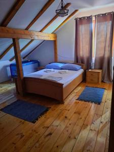 Postel nebo postele na pokoji v ubytování Sofi