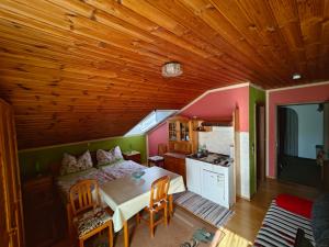 Kuchyň nebo kuchyňský kout v ubytování Christis Apartments