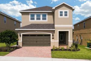 a large house with a garage at Deluxe Stay w Pool Spa Game Room BBQ Grill in Orlando
