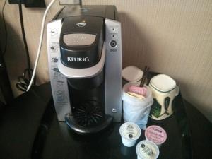 Kaffi- og teaðstaða á Port Motel