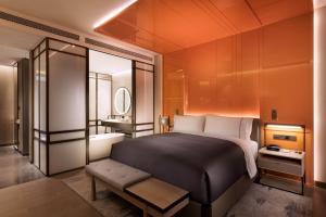 成都领地希尔顿嘉悦里酒店（亚太首家，Canopy by Hilton）客房内的一张或多张床位