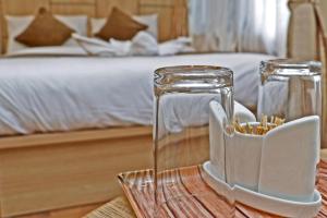 Letto o letti in una camera di Hotel Airport Gurkha