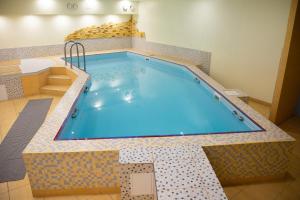 ダウガフピルスにあるDinaburg SPA Hotelのホテルの部屋にある大きなプール