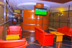 Posezení v ubytování Jamia Central Hotel