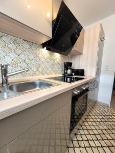 Kuchyň nebo kuchyňský kout v ubytování Winterberg Appartement 21110