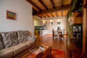 a living room with a couch and a table at El Rincón de Antonio in Monfarracinos
