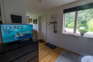 TV a/nebo společenská místnost v ubytování Norra Häljaröd
