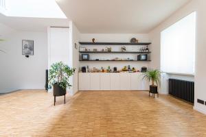 Dapur atau dapur kecil di Cavaedium Guest House