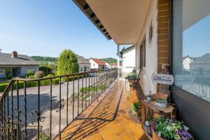 Balkón nebo terasa v ubytování Ferienwohnung Am Steinchen + 11 fotografií