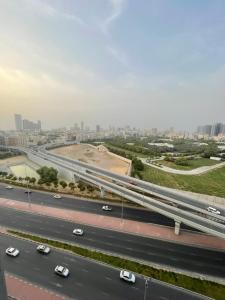 an overhead view of a highway with cars on it at One bedroom new brand in ajman in Ajman 