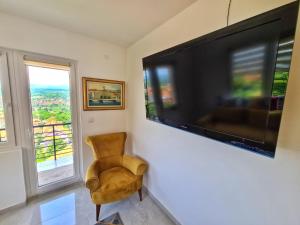 TV a/nebo společenská místnost v ubytování Apartman Berlin Sokobanja