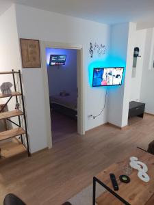 TV a/nebo společenská místnost v ubytování Apartman Muzika Jagodina