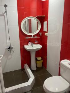 Koupelna v ubytování Hotel Mariana