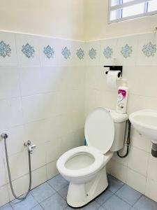 a bathroom with a toilet and a sink at Sofea Homestay Ipoh in Ipoh