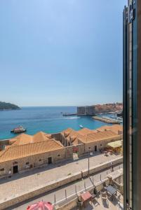 a view of the ocean from a building at Tik tak Dubrovnik 2 in Dubrovnik