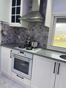 Virtuvė arba virtuvėlė apgyvendinimo įstaigoje Yakamoz Villa