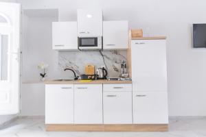 Kuchyň nebo kuchyňský kout v ubytování Apartments Florian