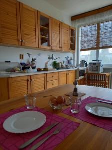 Kuchyň nebo kuchyňský kout v ubytování Apartmán Kyjov