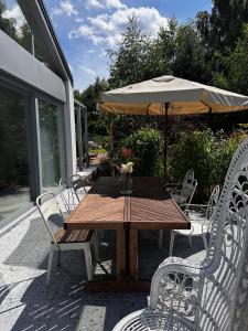 Balkón nebo terasa v ubytování Botanica
