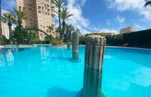 Bazén v ubytovaní Alicante Apartamento en la Playa Muchavista-San Juan - Marluma frente al Mar alebo v jeho blízkosti