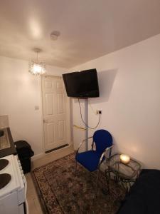 A television and/or entertainment centre at Argyll Studio Apartment - Luton Airport