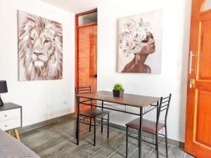 Posezení v ubytování Hospedaje Celerina & Elio