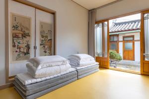 Posezení v ubytování Leedo Hanok