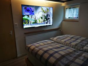 Een bed of bedden in een kamer bij Steinbock