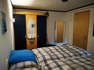 Een bed of bedden in een kamer bij Steinbock