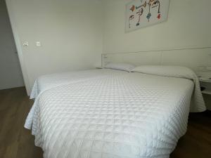 Кровать или кровати в номере Hostal Montevideo beachfront