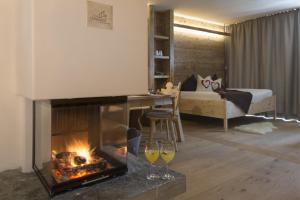 Posteľ alebo postele v izbe v ubytovaní Chalet Wiesenglück