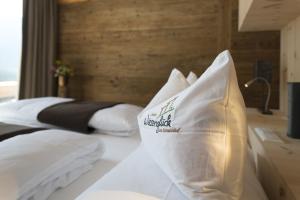 Posteľ alebo postele v izbe v ubytovaní Chalet Wiesenglück