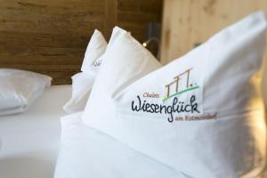 Posteľ alebo postele v izbe v ubytovaní Chalet Wiesenglück