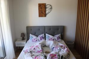 Postel nebo postele na pokoji v ubytování Luxus Apartment in Burghausen