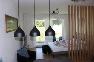 Posezení v ubytování Luxus Apartment in Burghausen