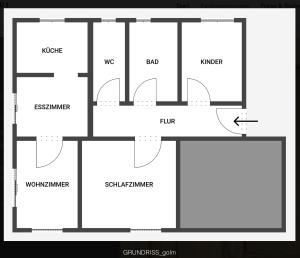 Plán poschodí v ubytovaní Landhaus Grüt
