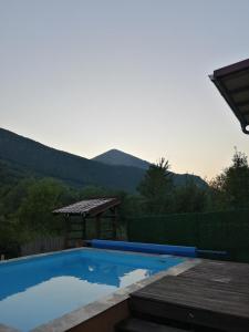 山景或在度假屋看到的山景