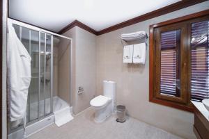 Koupelna v ubytování Hotel Bosnali