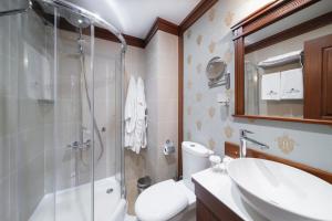Koupelna v ubytování Hotel Bosnali