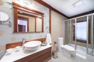 Koupelna v ubytování Hotel Bosnali