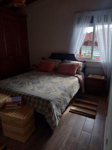Posteľ alebo postele v izbe v ubytovaní Hermosa cabaña campestre