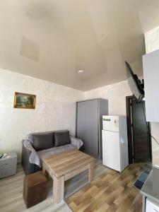 Eldhús eða eldhúskrókur á SUNSHINE Hotel Kvariati